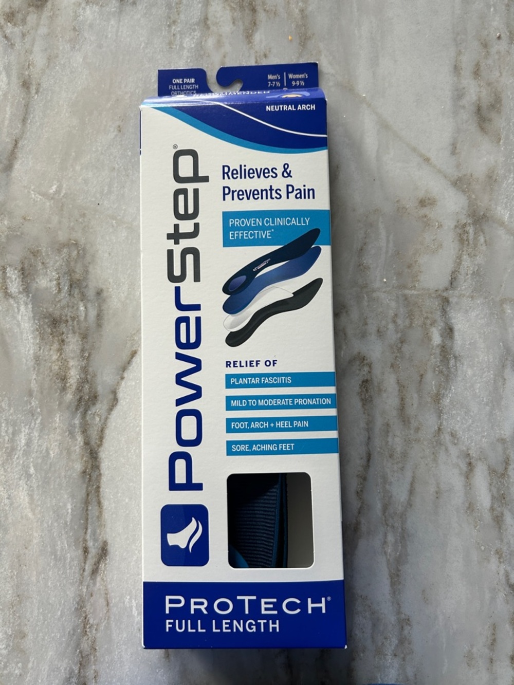 PowerStep ProTech Full Length Insoles - Blue